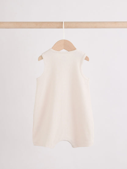 Grey Vest Jersey Baby Romper image 6