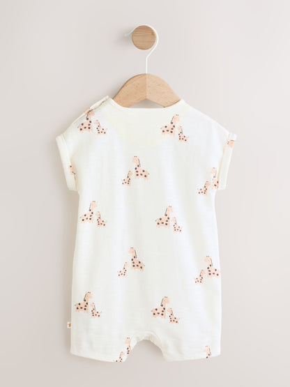 White Printed I Love My Mummy Baby Jersey Romper image 2