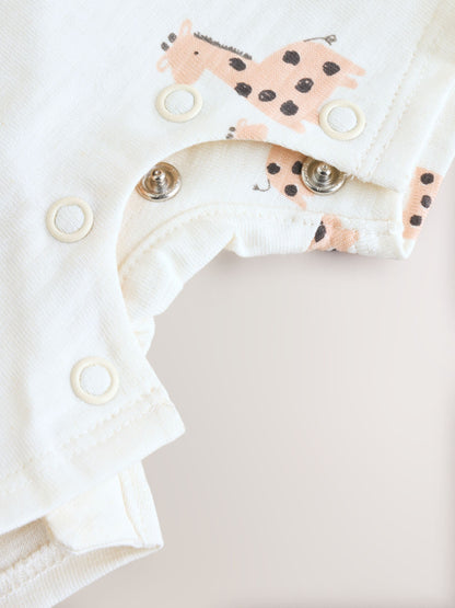 White Printed I Love My Mummy Baby Jersey Romper image 6