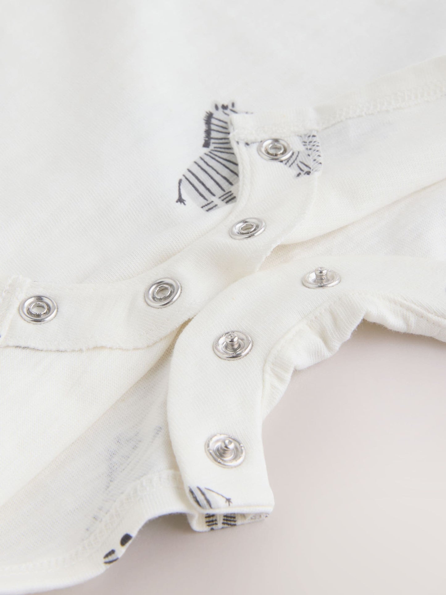 White All Over Printed I Love My Daddy Baby Jersey Romper image 4