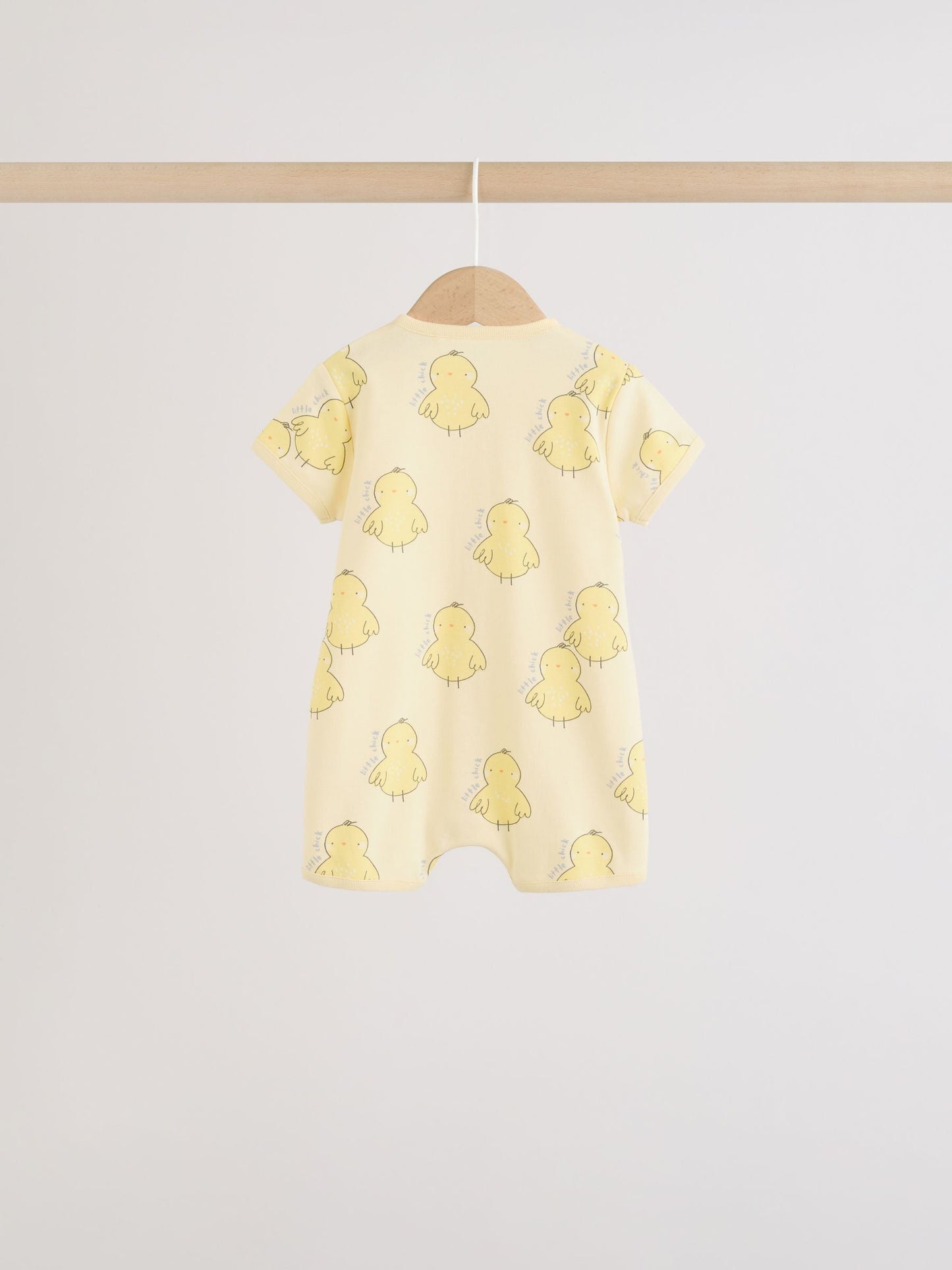 Yellow Spring/Character Button Through Baby Jersey Rompers 3 Pack image 6