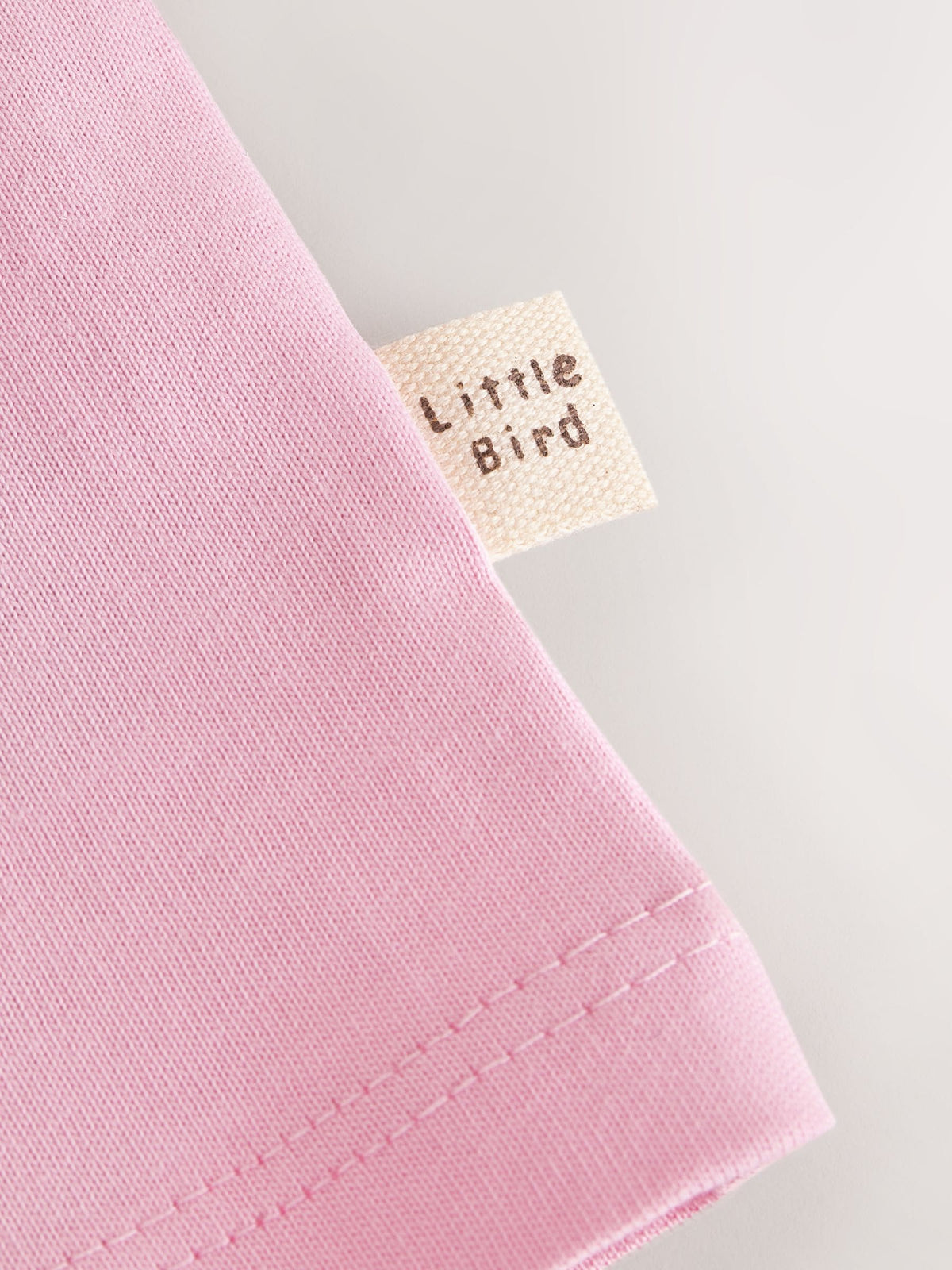 Little Bird by Jools Oliver Pink Bag Rainbow Strap Short Sleeve Jersey Slogan T-Shirt image 9