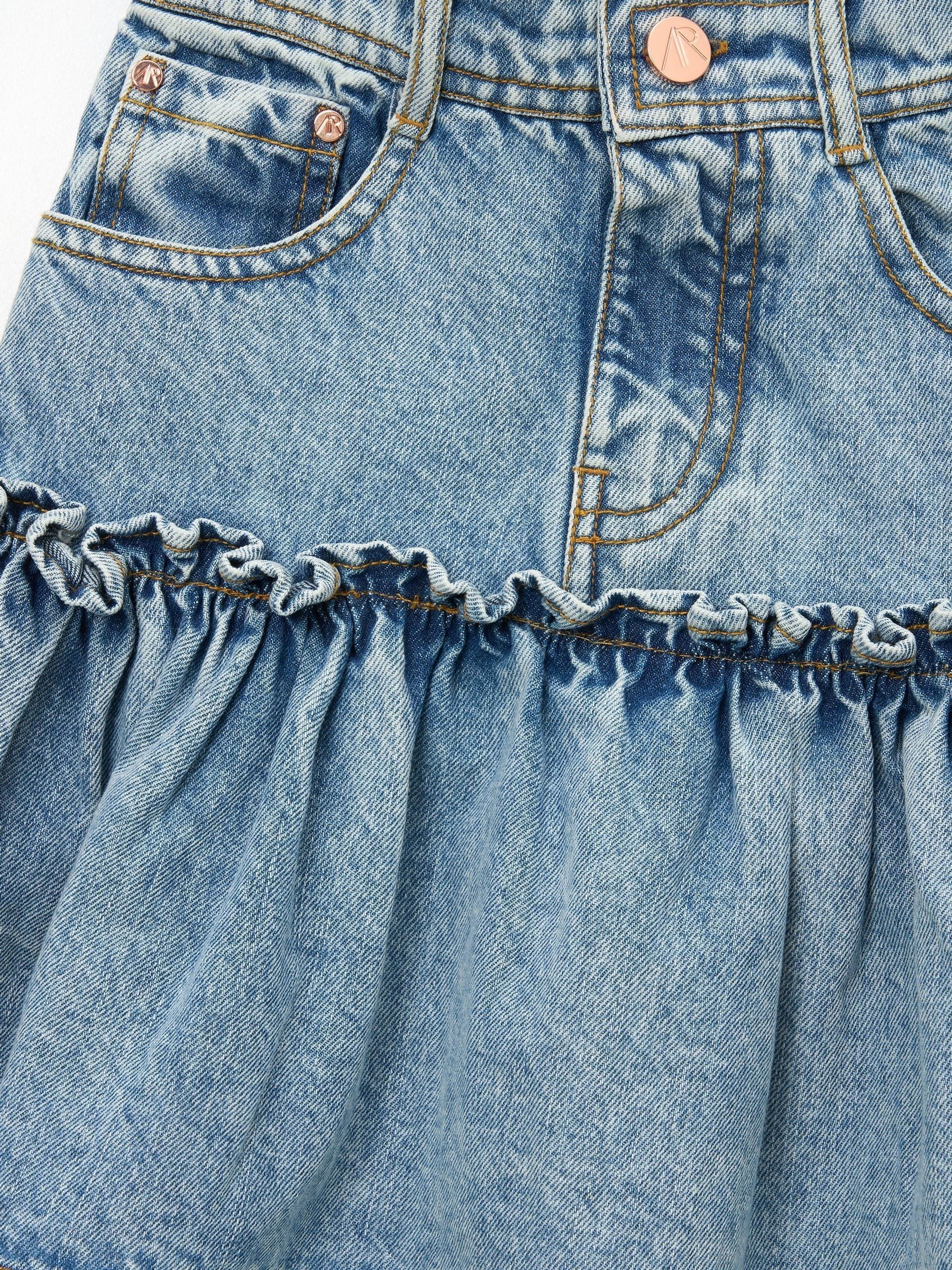 Dsiney Kidz - Angel & Rocket Blue Noemie Heart Pocket Denim Skirt image 8