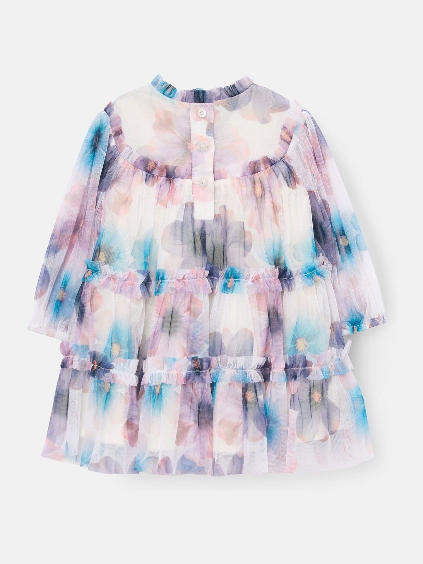 Angel & Rocket White Eleanor Floral Print Mesh Dress image 4