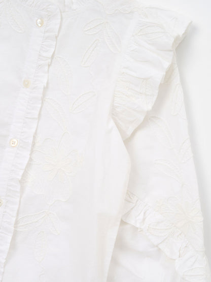 Dsiney Kidz - Angel & Rocket White Lacey Embroidered Frill Sleeve Blouse image 9