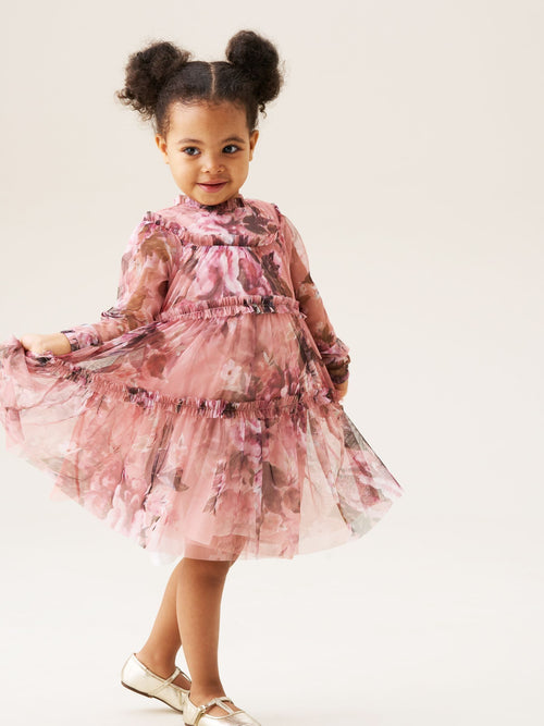 Angel & Rocket Pink Cara Print Mesh Dress image 1