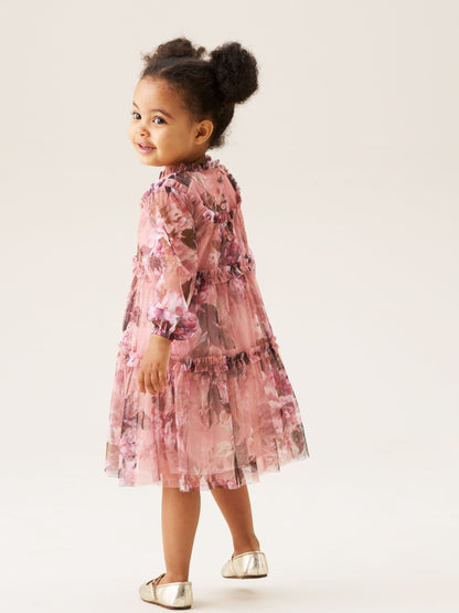 Angel & Rocket Pink Cara Print Mesh Dress image 2