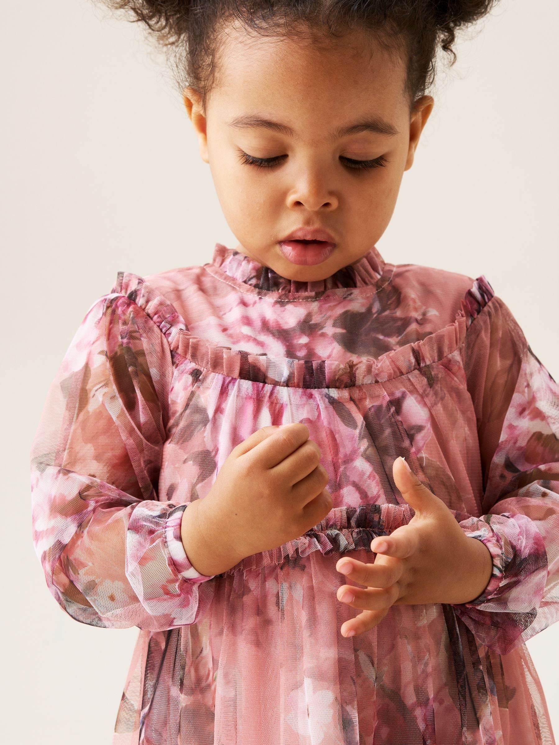 Angel & Rocket Pink Cara Print Mesh Dress image 3