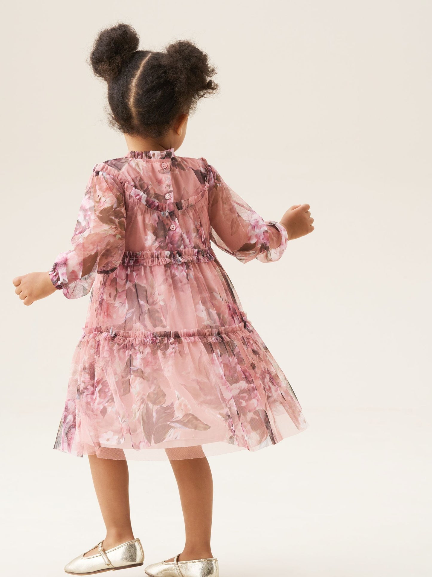 Angel & Rocket Pink Cara Print Mesh Dress image 4