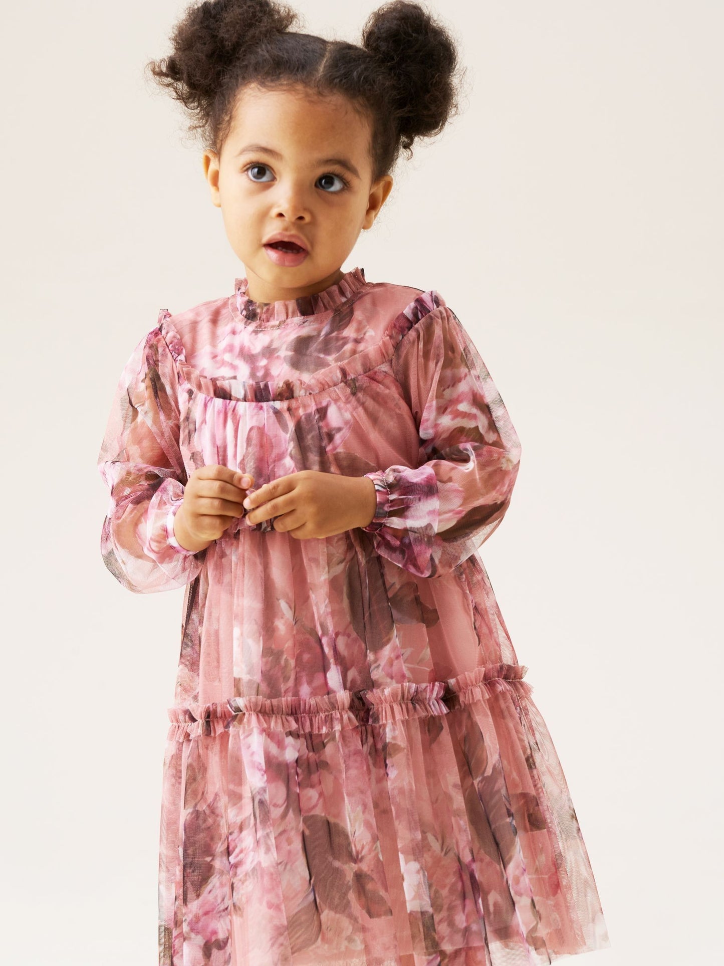 Angel & Rocket Pink Cara Print Mesh Dress image 5