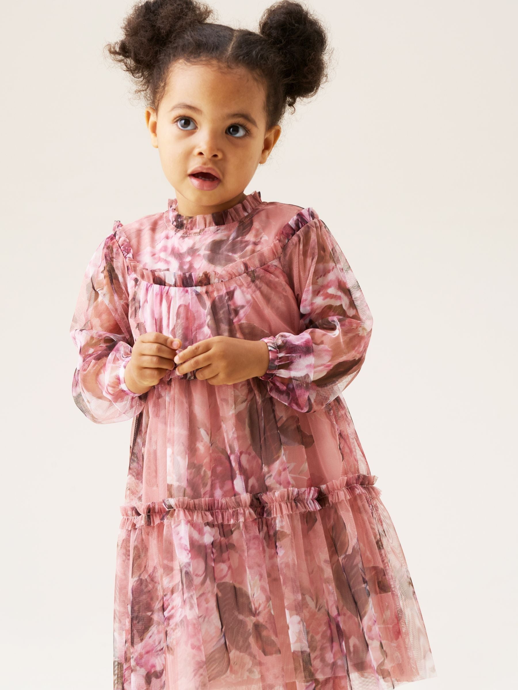 Angel & Rocket Pink Cara Print Mesh Dress image 5