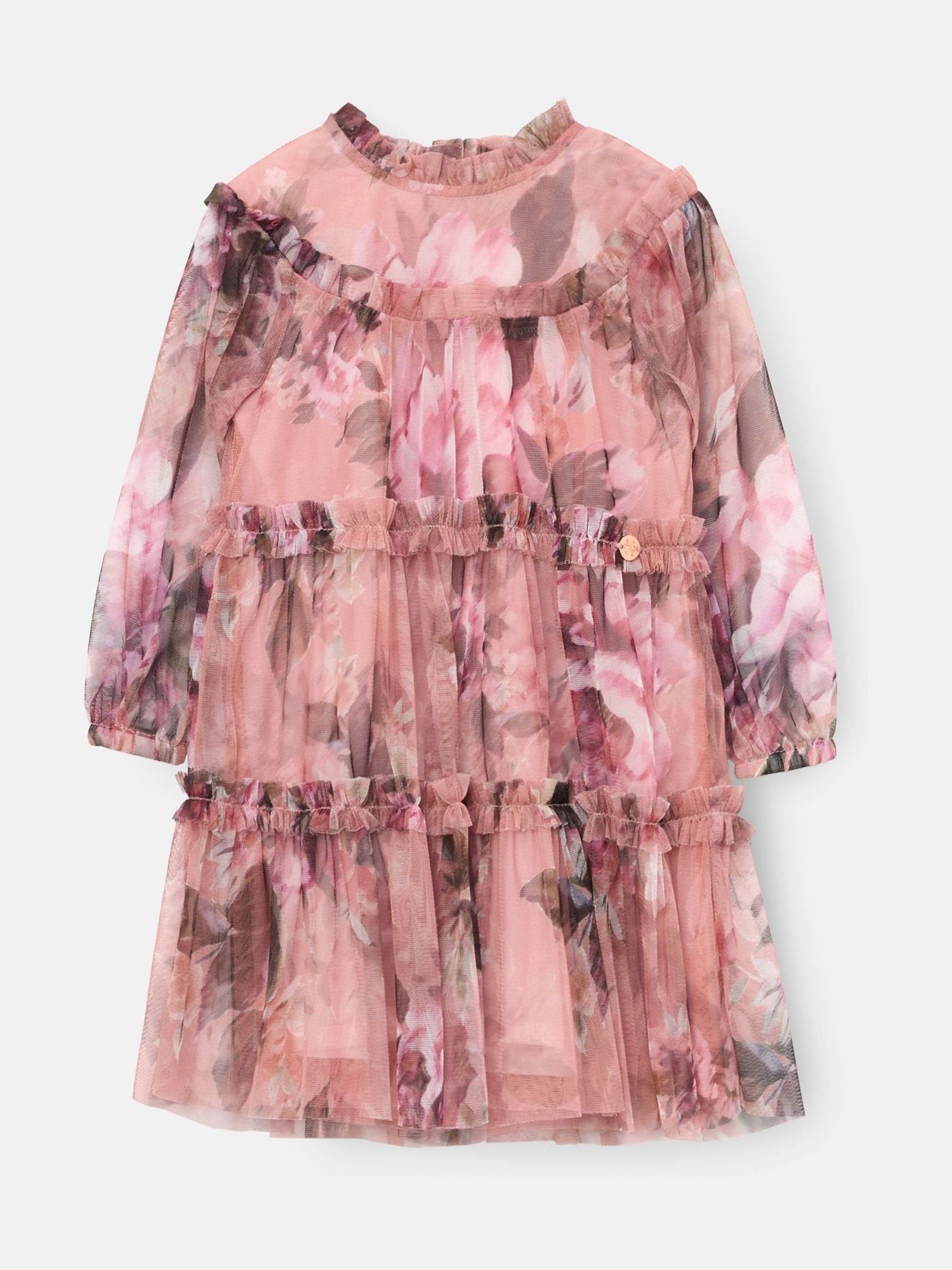 Angel & Rocket Pink Cara Print Mesh Dress image 6