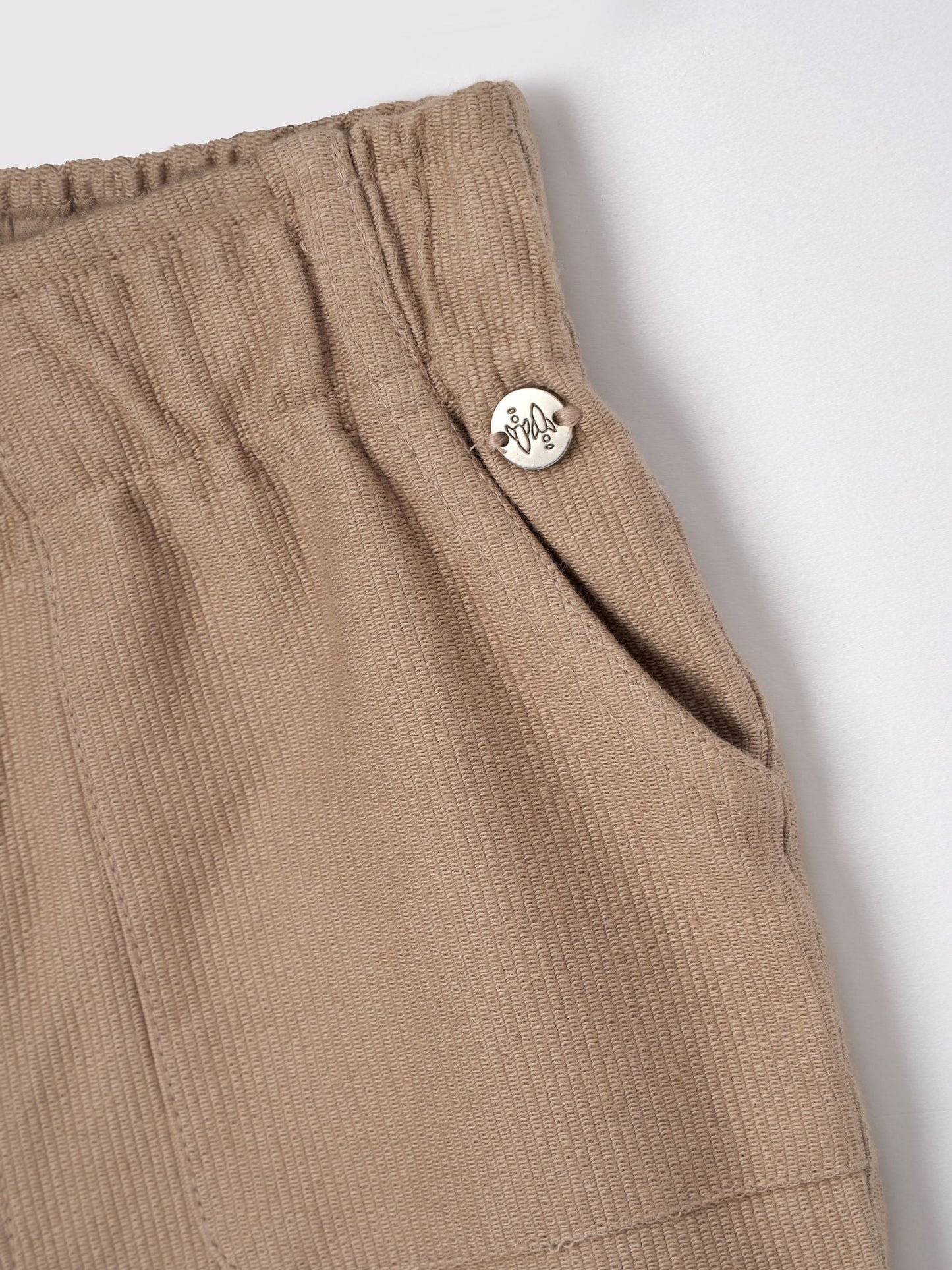 Angel & Rocket Natural Juan Mini Balloon Fit Cord Trousers image 3