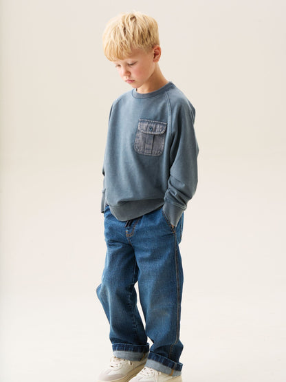 Dsiney Kidz - Angel & Rocket Blue Enzo Utility Sweatshirt image 3