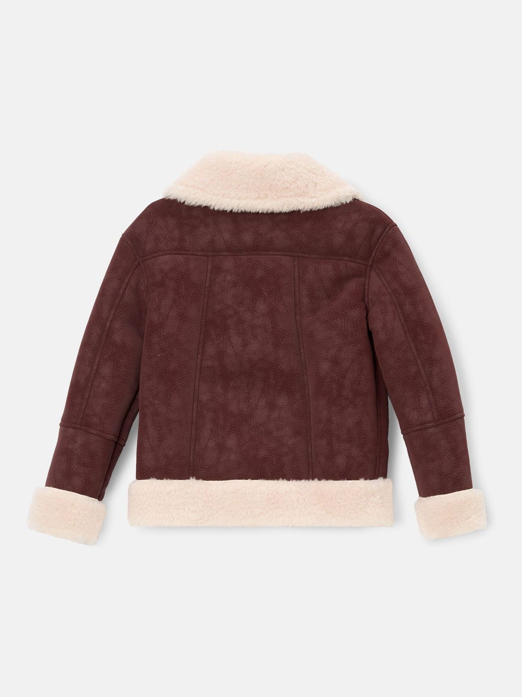 Dsiney Kidz - Angel & Rocket Red Halle Faux Leather Fur Jacket image 8