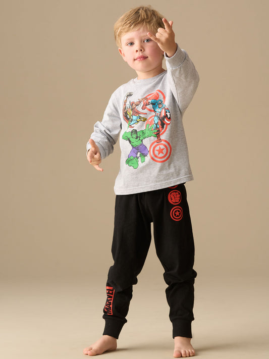 Dsiney Kidz - Angel & Rocket Grey Marvel Graphic Print Pyjamas image 2