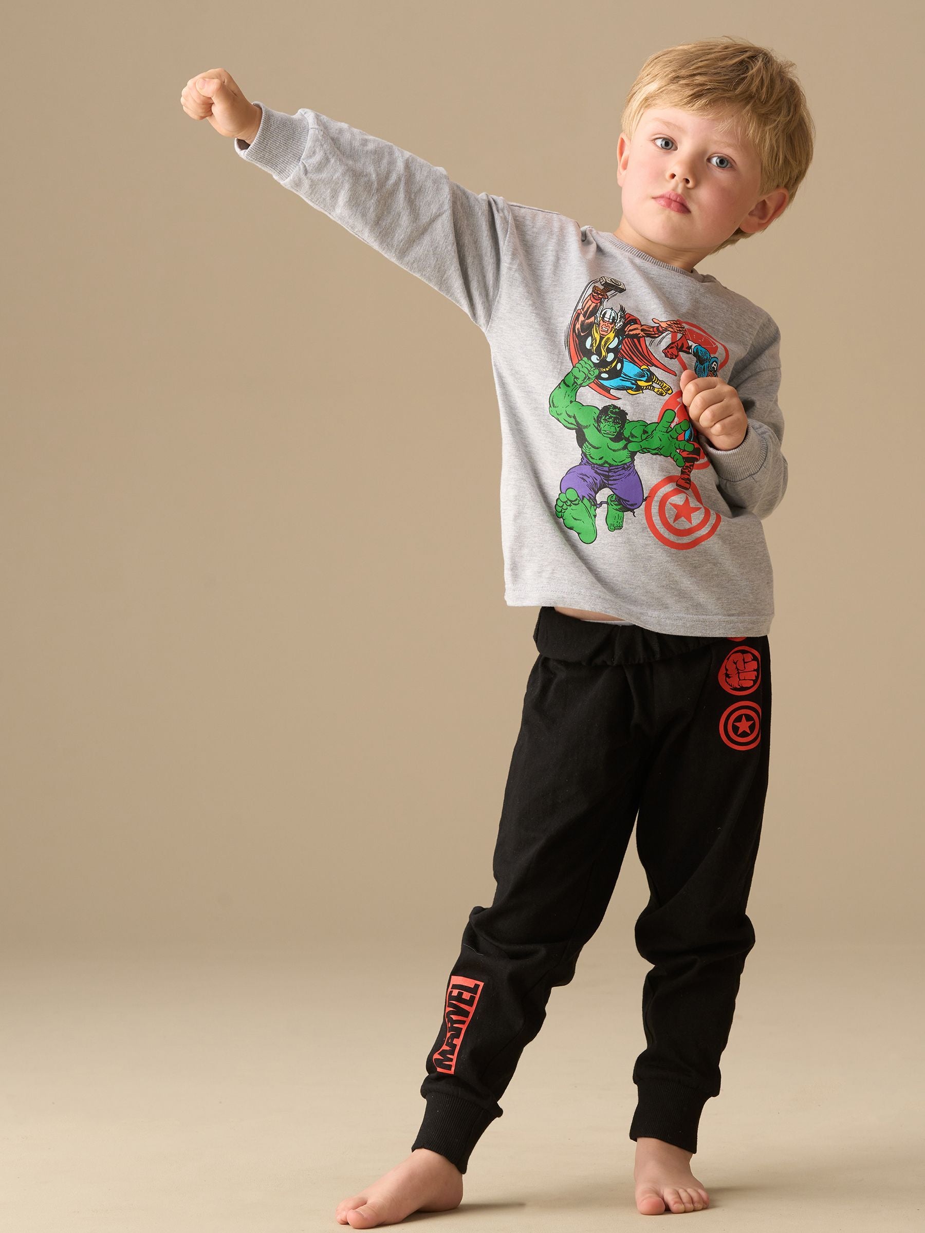 Dsiney Kidz - Angel & Rocket Grey Marvel Graphic Print Pyjamas image 3
