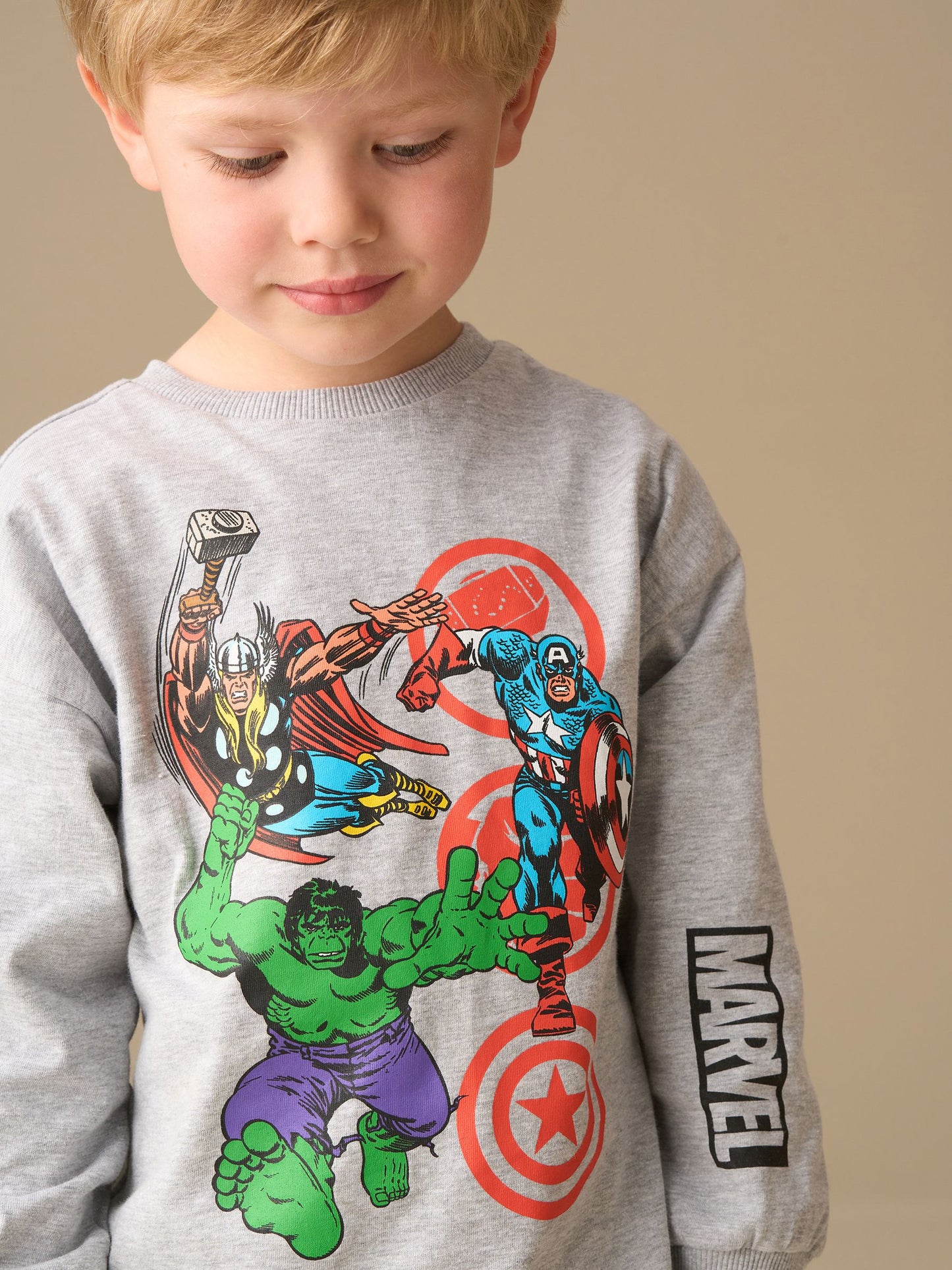 Dsiney Kidz - Angel & Rocket Grey Marvel Graphic Print Pyjamas image 4