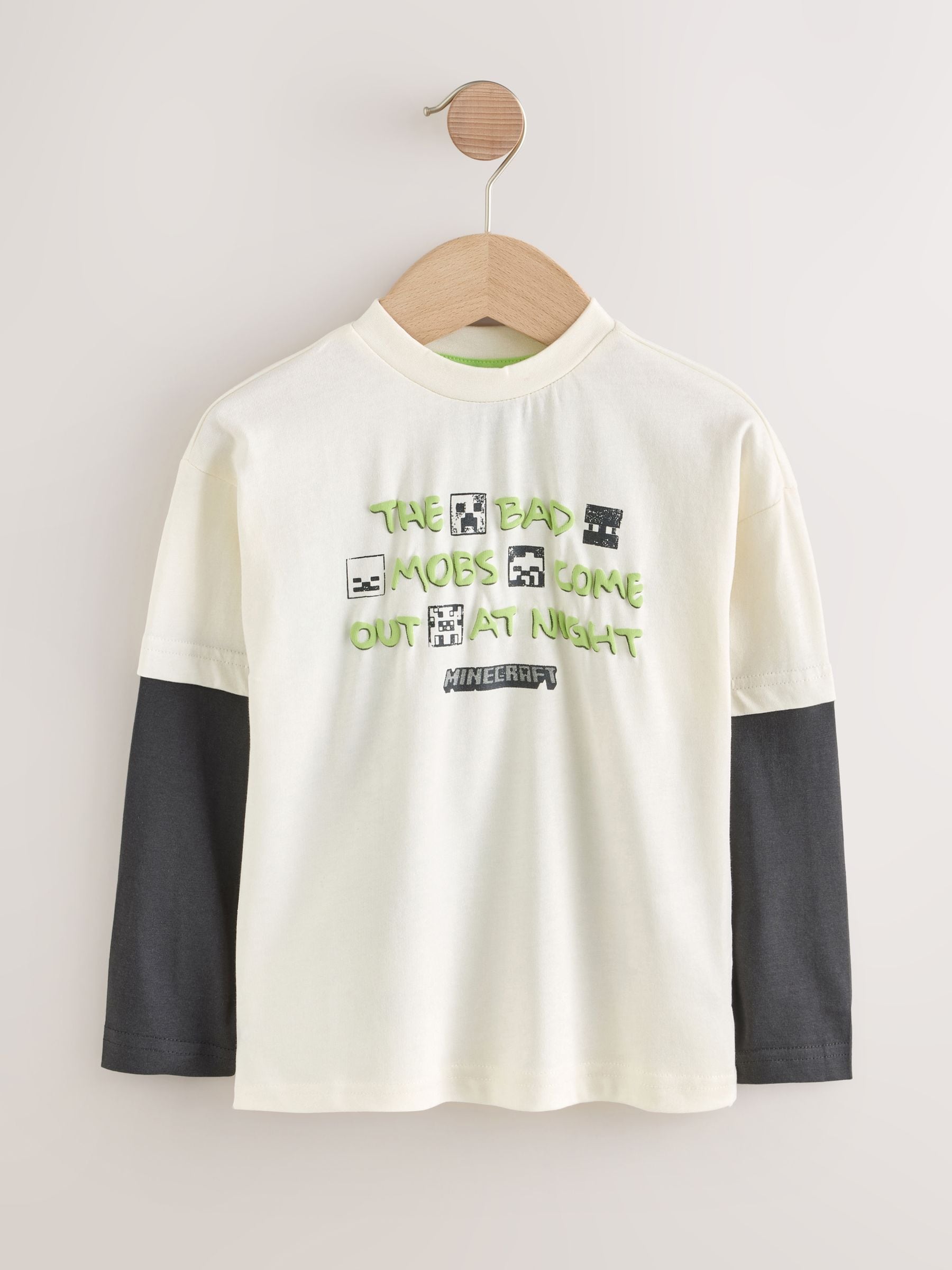Dsiney Kidz - Angel & Rocket White Minecraft Logo T-Shirt image 1