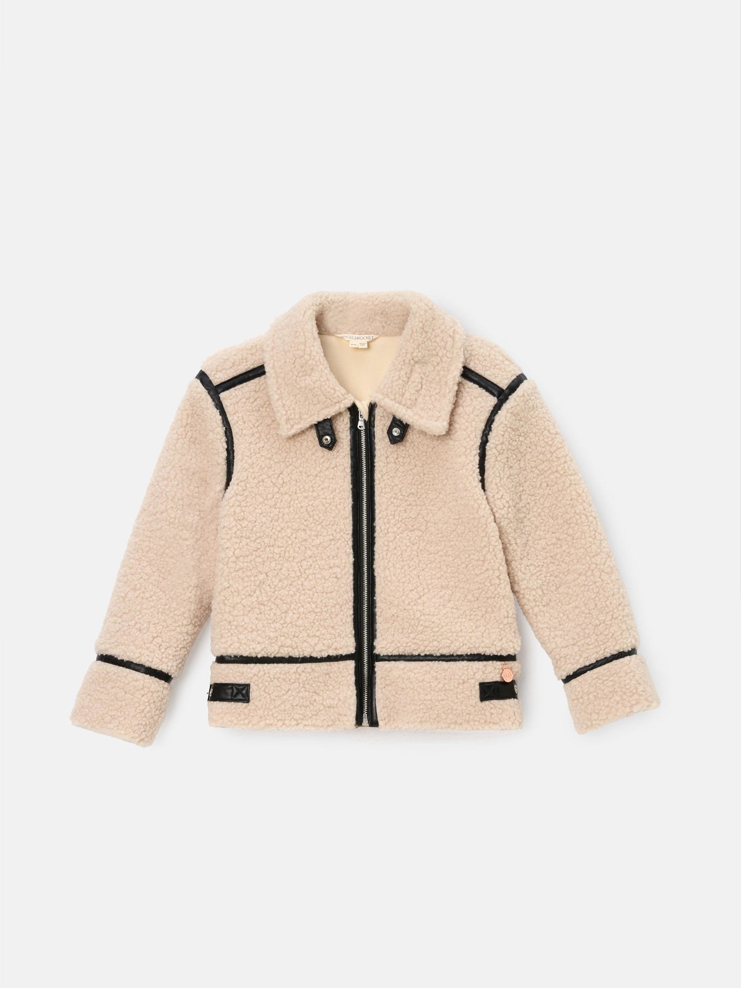Dsiney Kidz - Angel & Rocket Cream Charlie Sherpa Trim Jacket image 6