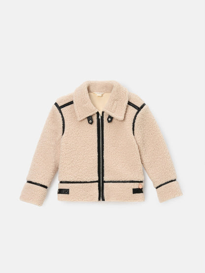 Dsiney Kidz - Angel & Rocket Cream Charlie Sherpa Trim Jacket image 6
