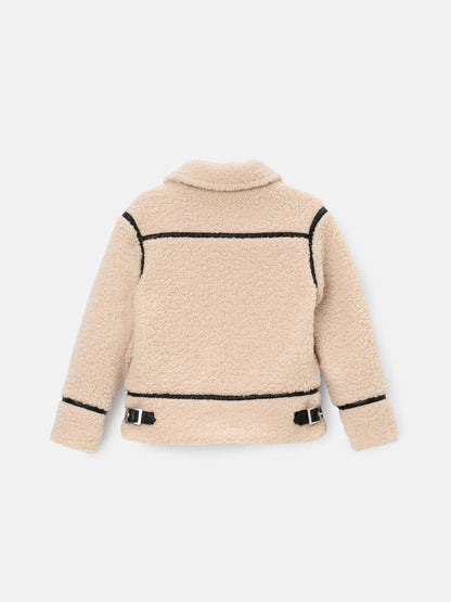 Dsiney Kidz - Angel & Rocket Cream Charlie Sherpa Trim Jacket image 7
