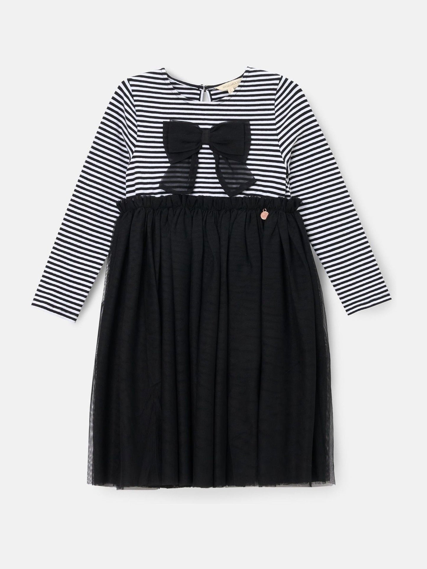 Angel & Rocket Black Carrie Stripe Mesh Skirt Dress image 5