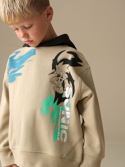 Dsiney Kidz - Angel & Rocket Natural Sonic Contrast Hoodie image 3
