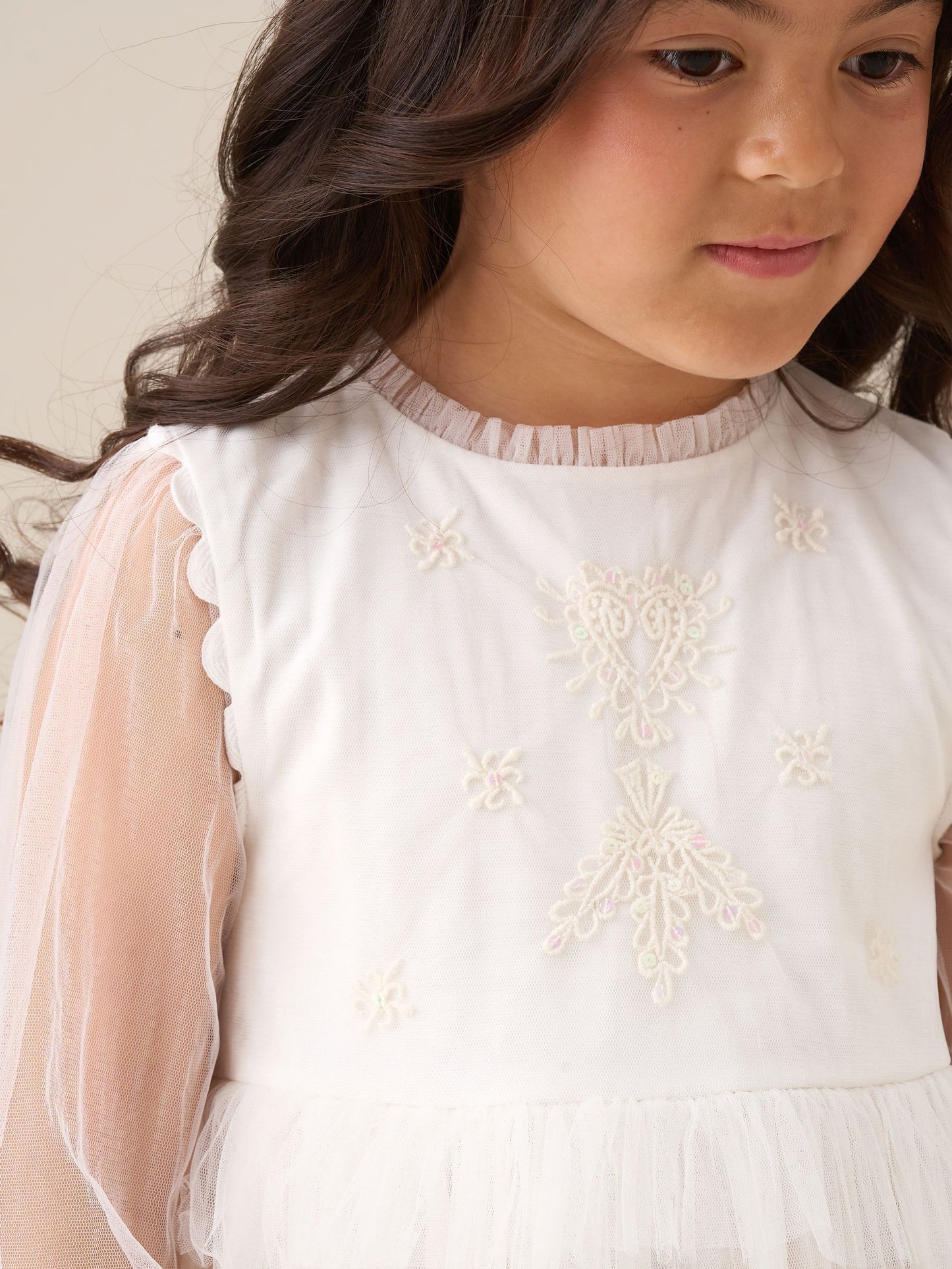 Angel & Rocket Natural Beau Embroidered Boho Dress image 2
