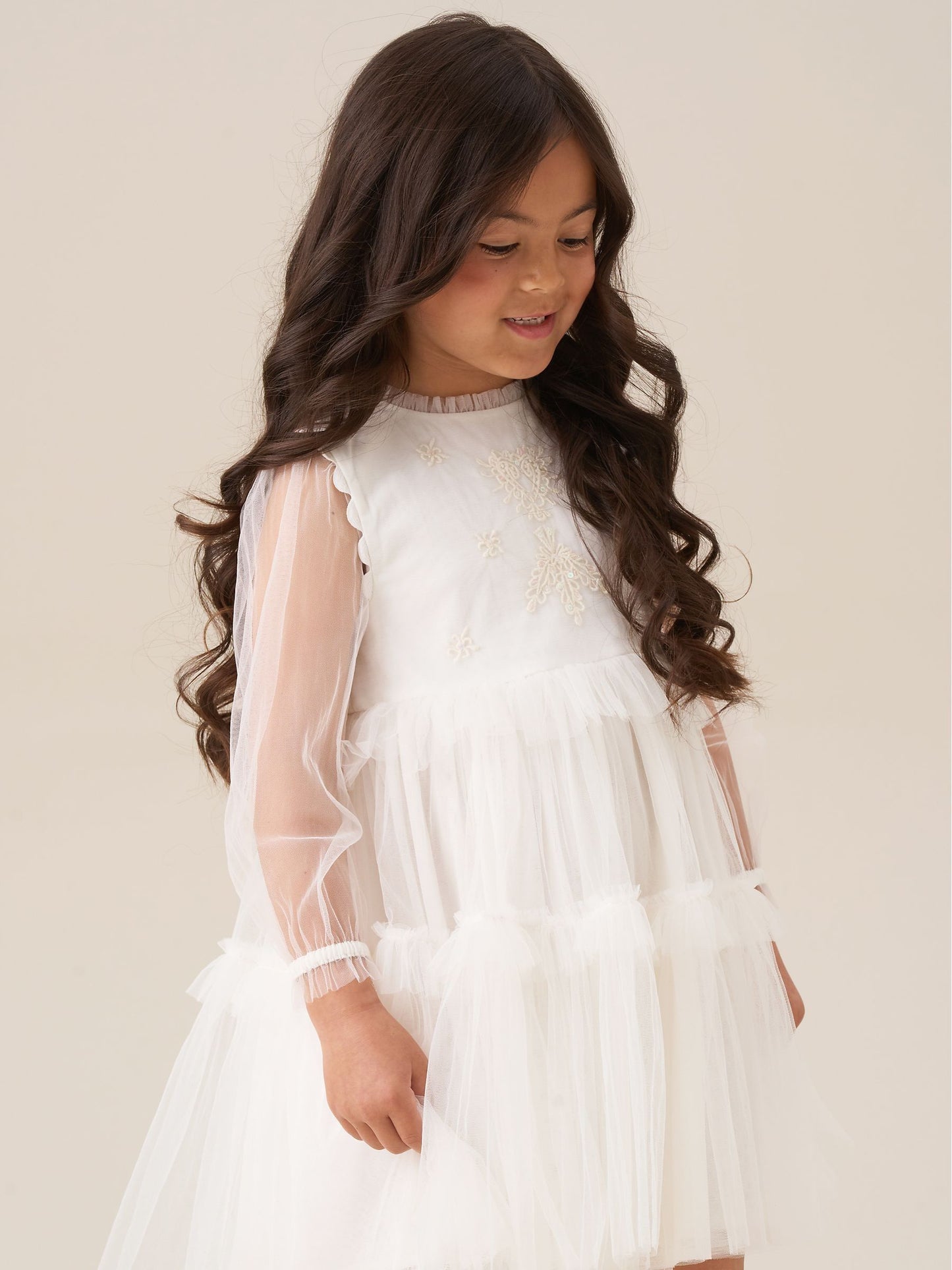 Angel & Rocket Natural Beau Embroidered Boho Dress image 3