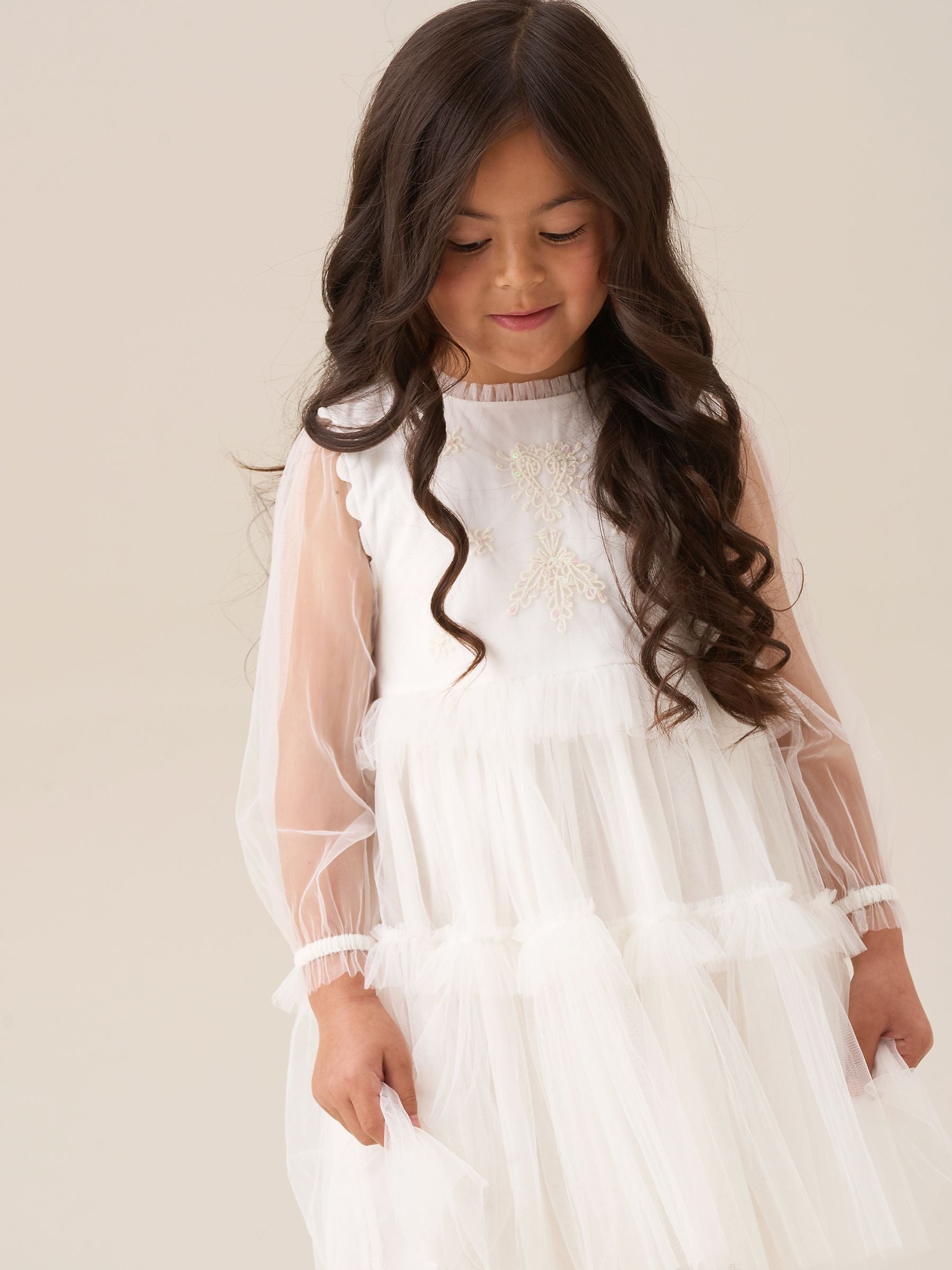 Angel & Rocket Natural Beau Embroidered Boho Dress image 4