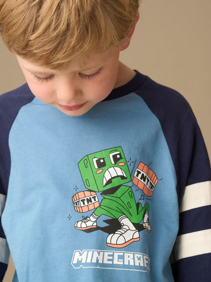 Dsiney Kidz - Angel & Rocket Blue Minecraft Varsity Pyjamas image 2