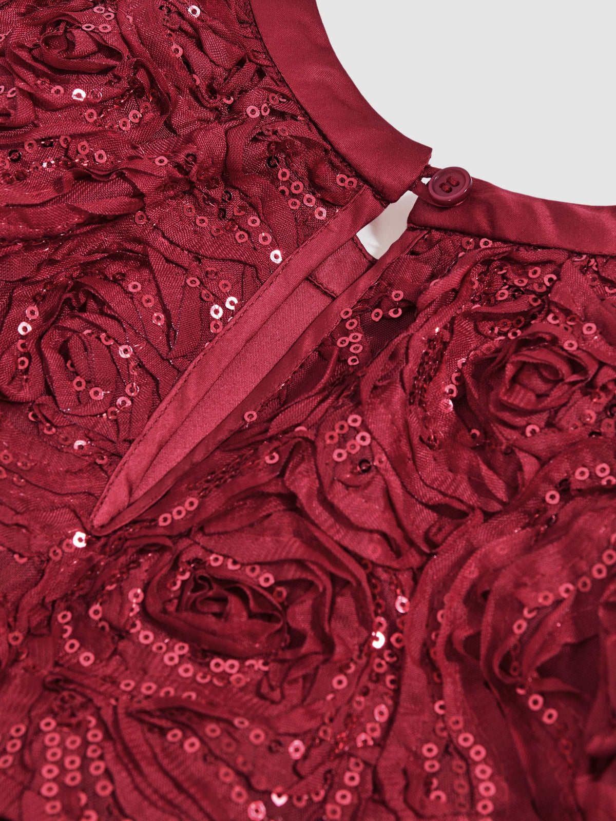 Reiss Red Dulcie 3-9 yrs Sequin-Embellished Tiered Dress - image 5