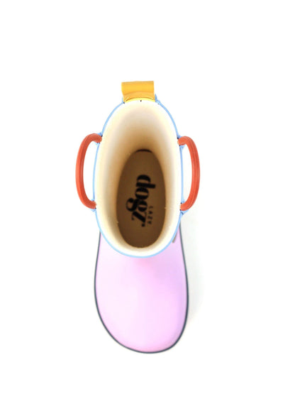 Lazy Dogz Purple Bubblegum Colour Block Wellingtons image 7