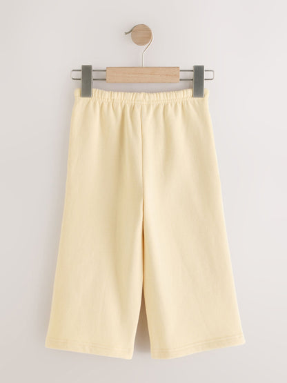 Butter Yellow Wide Leg Sweat Joggers (3mths-7yrs) image 5