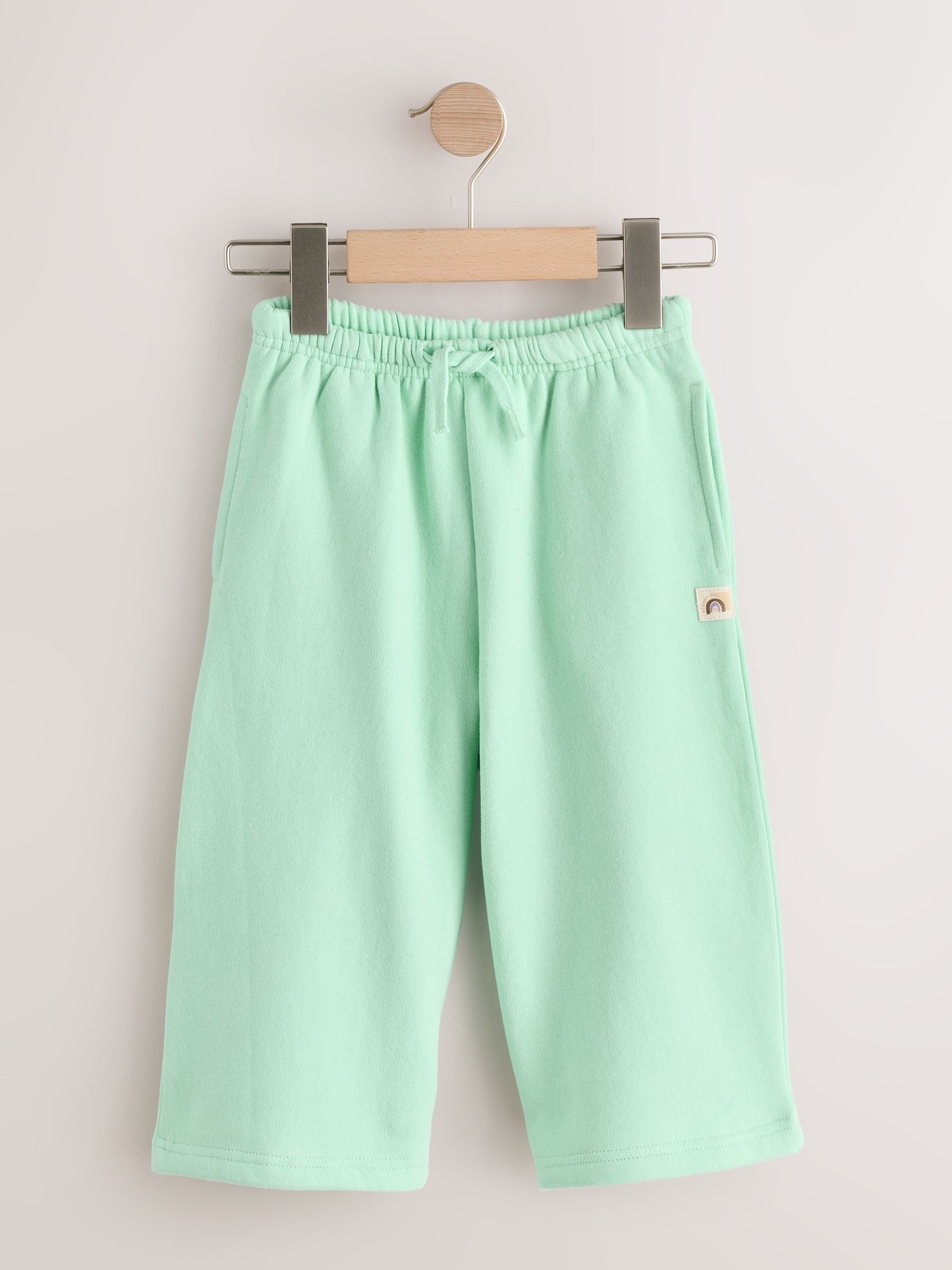 Mint Green Wide Leg Sweat Joggers (3mths-7yrs) image 5