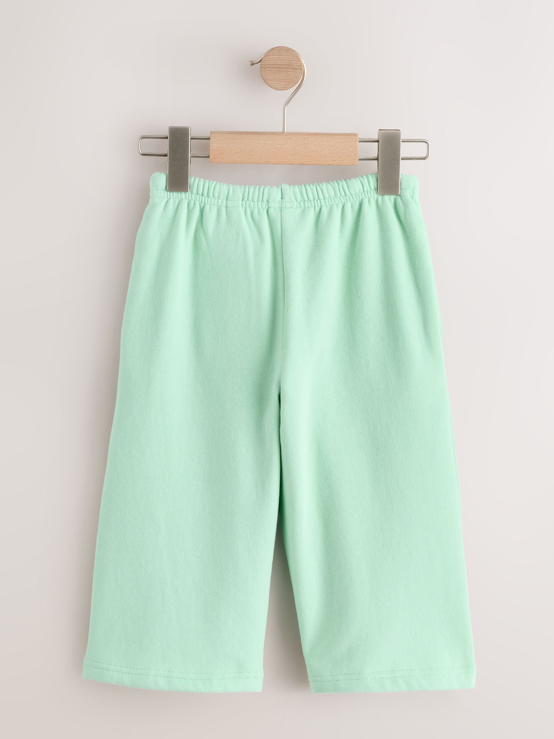 Mint Green Wide Leg Sweat Joggers (3mths-7yrs) image 6