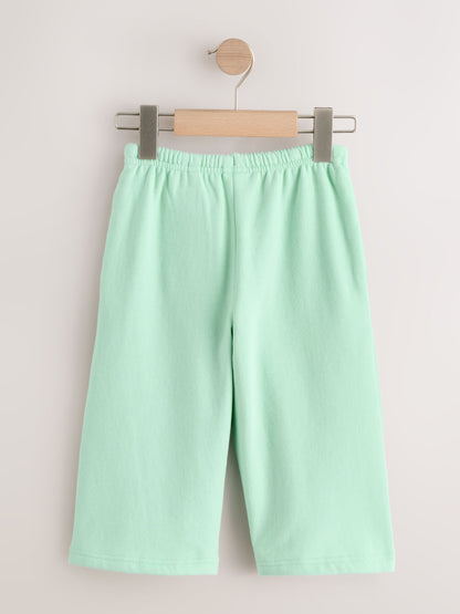 Mint Green Wide Leg Sweat Joggers (3mths-7yrs) image 6
