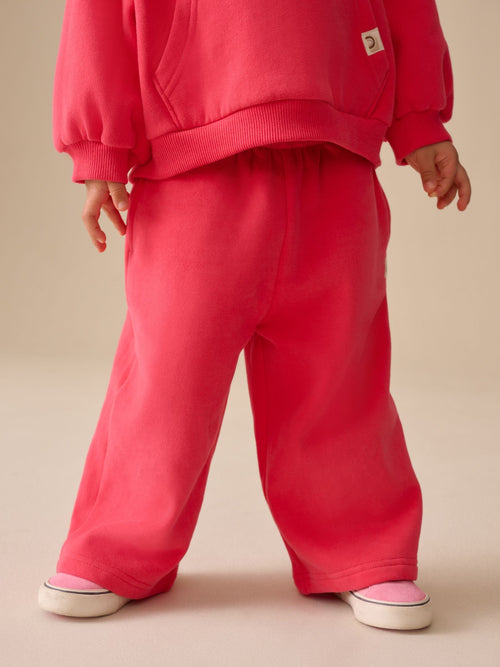 Fuchsia Pink Wide Leg Sweat Joggers (3mths-7yrs) image 1
