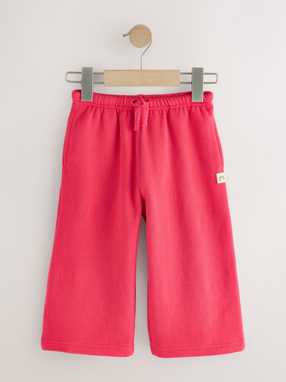 Fuchsia Pink Wide Leg Sweat Joggers (3mths-7yrs) image 4