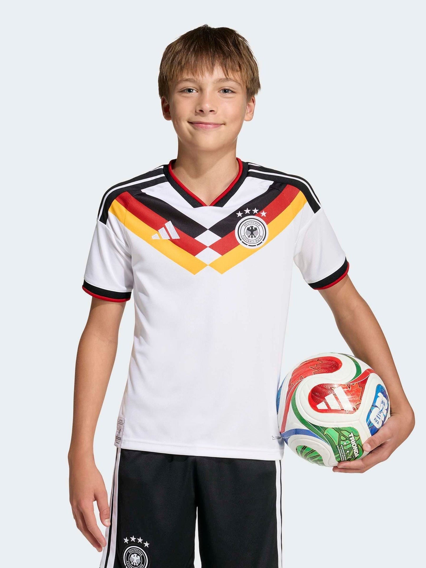 Dsiney Kidz - adidas White Germany 26 Home Kids Jersey image 1
