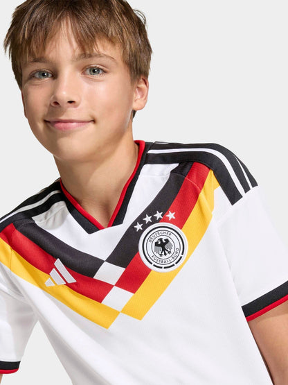 Dsiney Kidz - adidas White Germany 26 Home Kids Jersey image 5