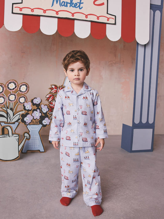 Blue London Cath Kidston Single Button Through Pyjamas image 1