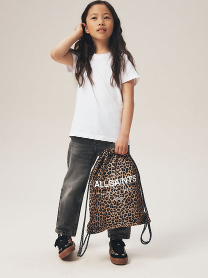 smALLSAINTS Leopard Back to School Underground Logo Drawstring Bag - image 2