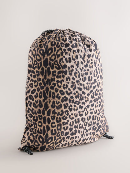 smALLSAINTS Leopard Back to School Underground Logo Drawstring Bag - image 5