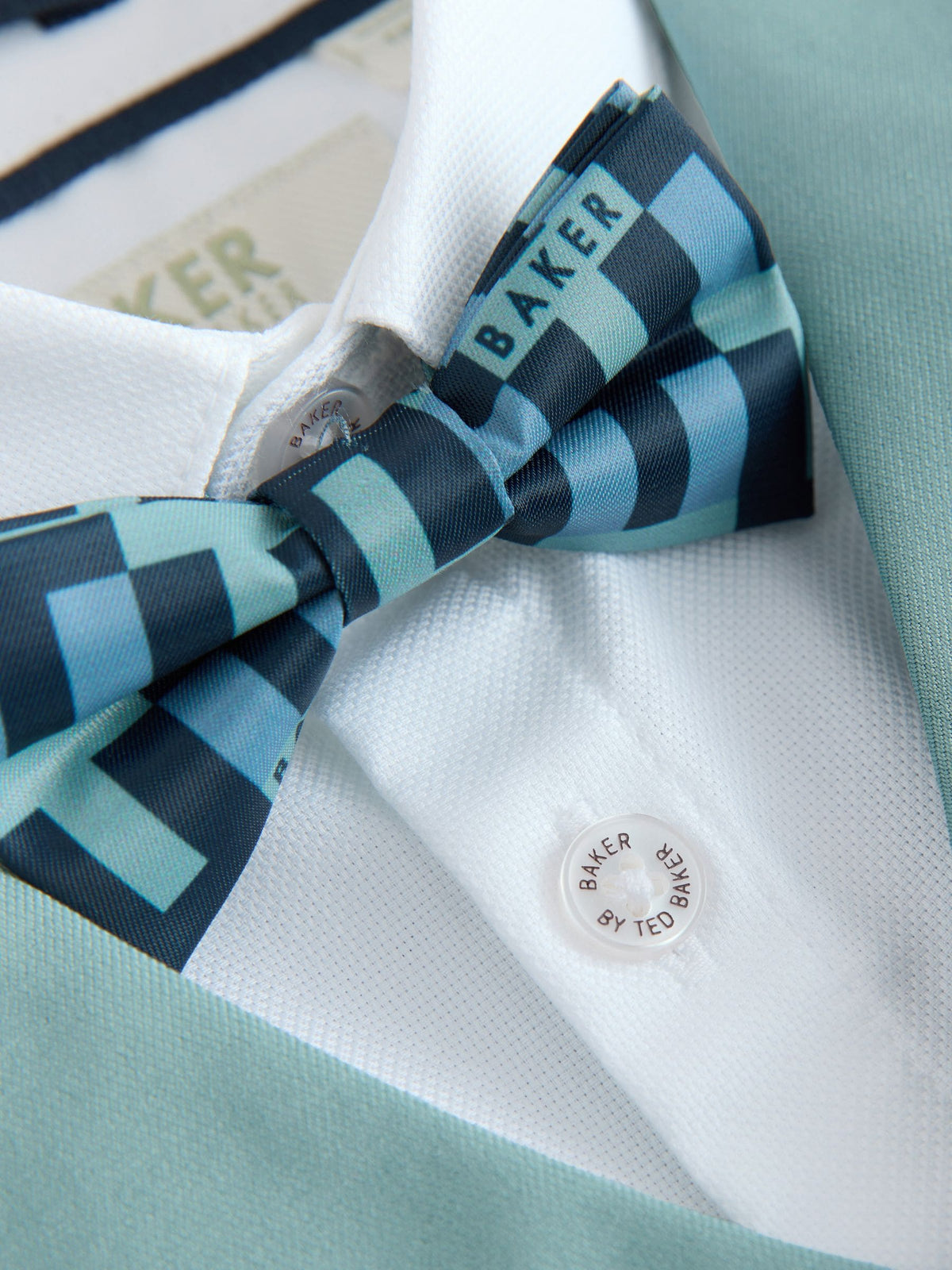 Baker by Ted Baker Green Baker by Ted Baker Shirt Waistcoat and Shorts Set - image 14