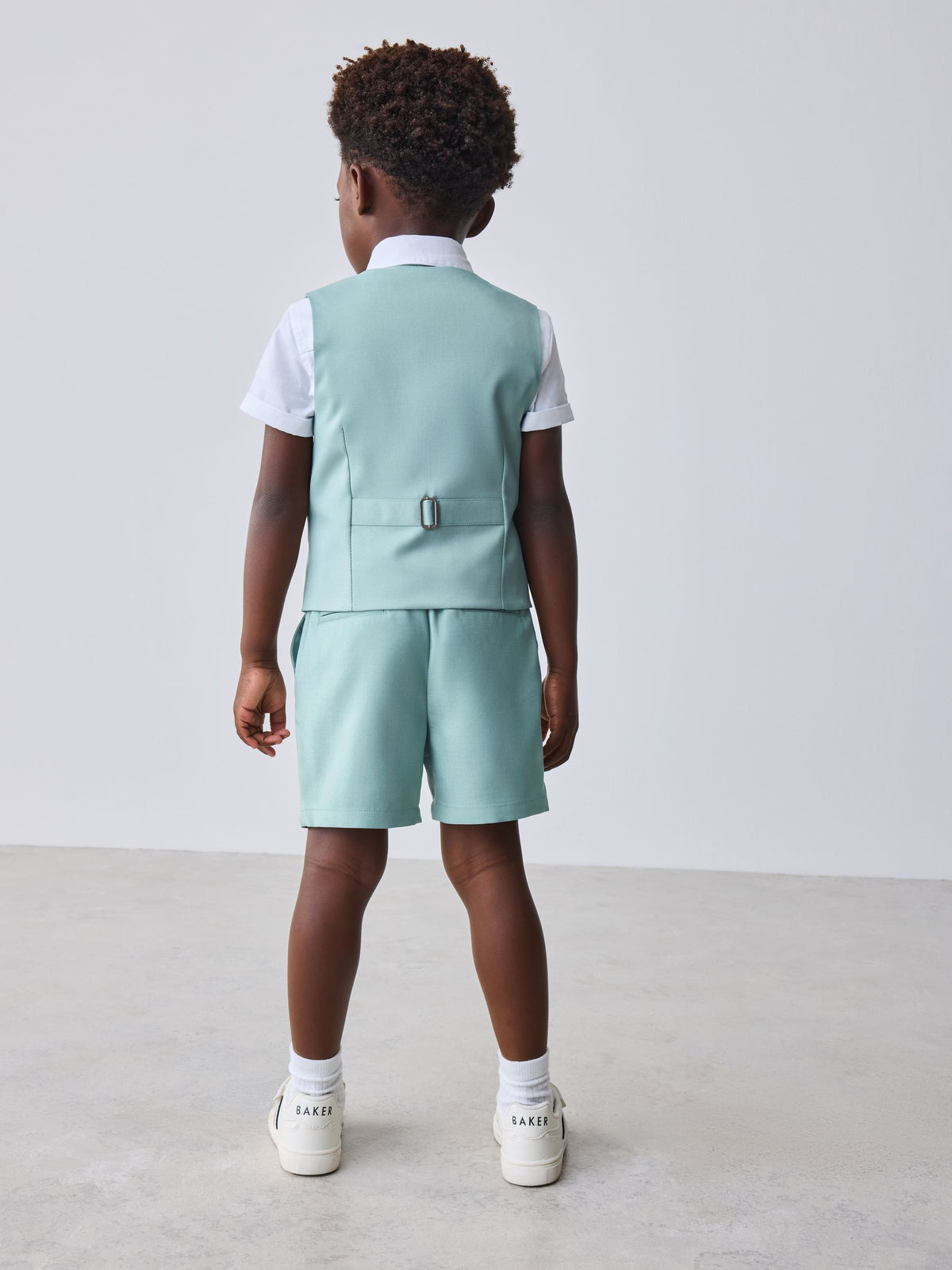 Baker by Ted Baker Green Baker by Ted Baker Shirt Waistcoat and Shorts Set - image 4