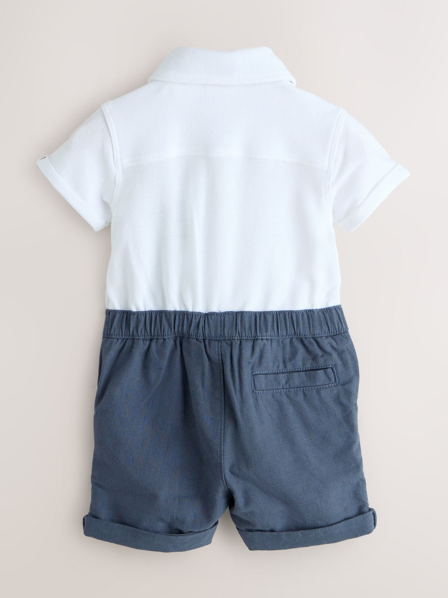Baker by Ted Baker Blue/Navy Textured Smart Romper image 2