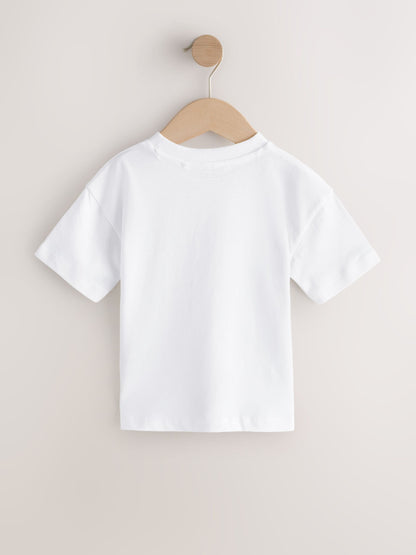 Dsiney Kidz - White Palm Tree Short Sleeve Small Graphic T-Shirt (3mths-7yrs) image 2