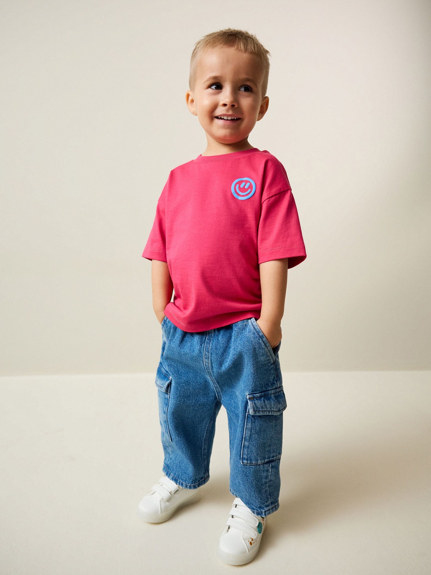 Dsiney Kidz - Pink Smile Short Sleeve Small Graphic T-Shirt (3mths-7yrs) image 2